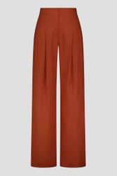 Photo produit 2 de Pantalon en lin brun rouille  de Liberty Loving nature pour Femmes