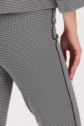 Pantalon en stretch avec un fin motif noir-blanc de D'Auvry pour Femmes