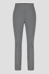 Pantalon en stretch avec un fin motif noir-blanc de D'Auvry pour Femmes