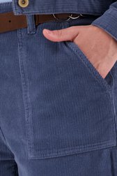 Pantalon en velours bleu - straight fit de Libelle pour Femmes
