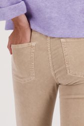 Pantalon en velours côtelé beige - Slim fit de Opus pour Femmes