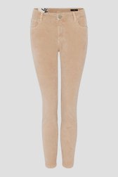 Pantalon en velours côtelé beige - Slim fit de Opus pour Femmes