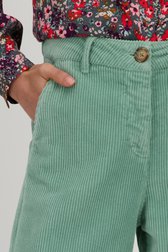 Pantalon en velours côtelé vert menthe	 de Libelle pour Femmes