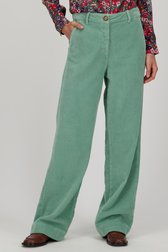 Pantalon en velours côtelé vert menthe	 de Libelle pour Femmes