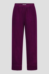Pantalon en velours côtelé violet de Libelle pour Femmes