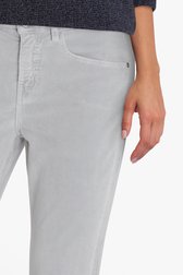 Pantalon en velours gris - slim fit de Opus pour Femmes