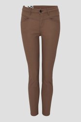 Pantalon enduit marron - Slim fit de Opus pour Femmes