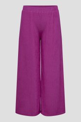 Photo produit 1 de Pantalon fuchsia large à texture de ONLY Carmakoma pour Femmes