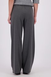 Le dos de Pantalon gris avec bande latérale de Geisha pour Femmes