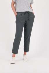 Pantalon gris foncé avec plis - slim fit de Opus pour Femmes