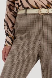 Pantalon habillé avec un fin motif pied-de-poule de Claude Arielle pour Femmes