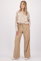 Le dos de Pantalon habillé beige de D'Auvry pour Femmes