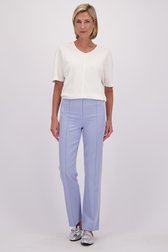Le devant de Pantalon habillé bleu clair de Claude Arielle pour Femmes