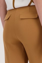 Pantalon habillé marron avec revers de D'Auvry pour Femmes