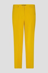 Pantalon jaune avec taille élastiquée de Claude Arielle pour Femmes