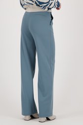Pantalon large à taille haute gris-bleu de AC by Annelien Coorevits pour Femmes