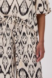 Pantalon large beige clair avec imprimé noir de JDY pour Femmes