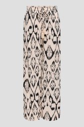 Pantalon large beige clair avec imprimé noir de JDY pour Femmes