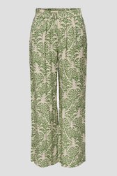 Pantalon large beige clair avec imprimé vert de JDY pour Femmes