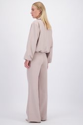 Le dos de Pantalon large beige clair de D'Auvry pour Femmes