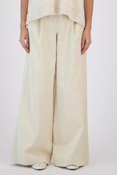 Le devant de Pantalon large beige clair de Louise pour Femmes