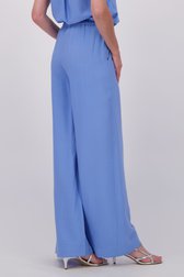 Pantalon large bleu clair avec taille élastique de AC by Annelien Coorevits pour Femmes