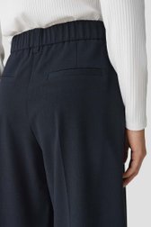 Détail de Pantalon large bleu foncé à taille élastique de Opus pants pour Femmes