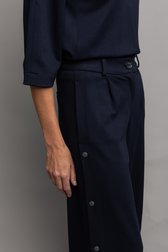 Détail de Pantalon large bleu foncé avec boutons décoratifs de AC by Annelien Coorevits pour Femmes