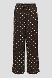 Photo produit 1 de Pantalon large brun à motif pois de JDY pour Femmes