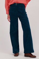Pantalon large en velours côtelé bleu-vert de Liberty Loving nature pour Femmes
