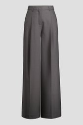 Photo produit 1 de Pantalon large gris foncé à plis de D'Auvry Studio pour Femmes