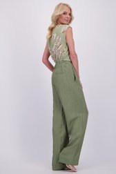 Le dos de Pantalon large kaki de AC by Annelien Coorevits pour Femmes