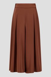 Pantalon large marron avec aspect soie de D'Auvry pour Femmes