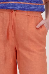 Pantalon large orange en lin de Liberty Loving nature pour Femmes