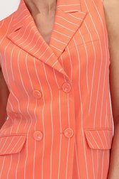 Pantalon large rose corail à rayures de D'Auvry pour Femmes