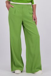 Photo produit 2 de Pantalon large vert à plis de Libelle pour Femmes