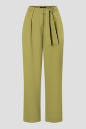 Pantalon large vert olive avec ceinture à nœud de More & More pour Femmes