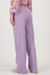 Pantalon large violet de Geisha pour Femmes