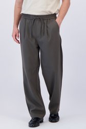 Détail de Pantalon loose fit gris foncé à taille élastiquée de Only & Sons pour Hommes