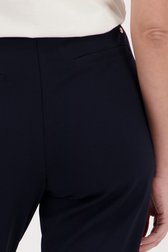 Pantalon marine avec taille élastiquée de Claude Arielle pour Femmes