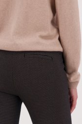 Pantalon noir à imprimé et à taille élastiquée de Liberty Island pour Femmes