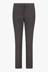 Pantalon noir à imprimé et à taille élastiquée de Liberty Island pour Femmes