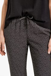 Pantalon noir à imprimé - slim fit  de Opus pour Femmes