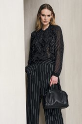 Pantalon noir à rayures de D'Auvry pour Femmes