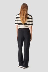 Pantalon noir à taille élastique de Opus pour Femmes