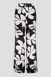 Pantalon noir avec aspect soie de D'Auvry pour Femmes