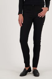 Le devant de Pantalon noir en stretch de Claude Arielle pour Femmes
