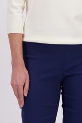 Détail de Pantalon slim fit bleu de Claude Arielle pour Femmes