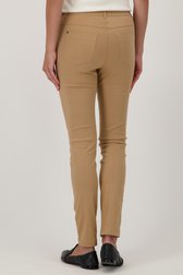 Pantalon stretch beige avec taille élastiquée	 de Claude Arielle pour Femmes