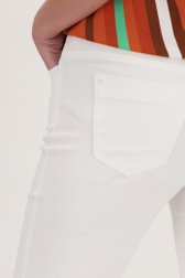 Pantalon stretch blanc - longueur 3/4 de Claude Arielle pour Femmes